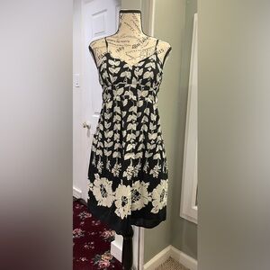 Expressions black printed dress size 10
